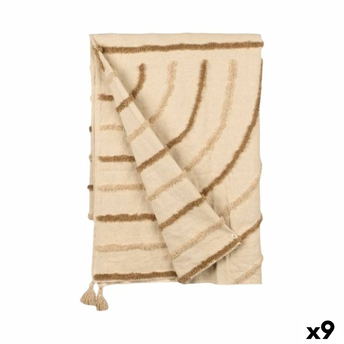 Sängöverdrag Gift Decor Brun 220 x 150 cm Ränder (9 antal)