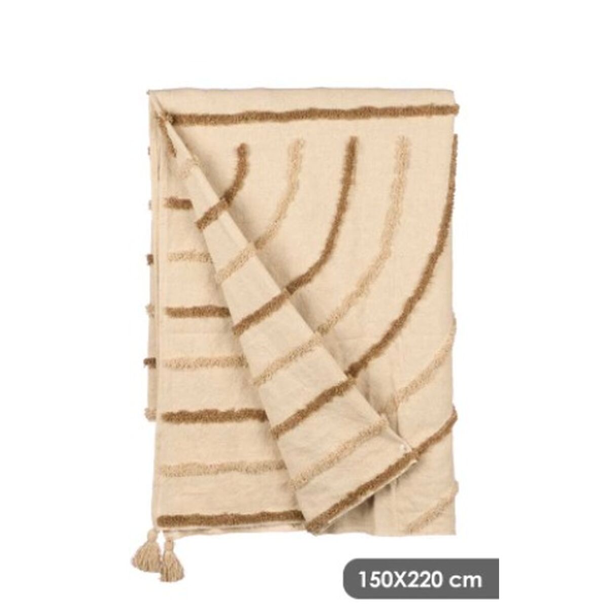 Sängöverdrag Gift Decor Brun 220 x 150 cm Ränder (9 antal) - 2
