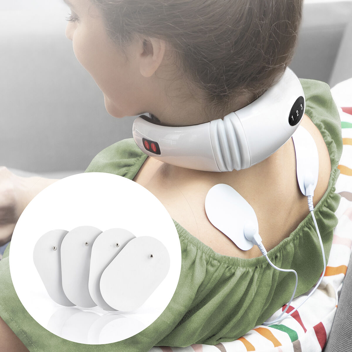Ersättningsplåster för elektroder EMS InnovaGoods Förpackning med 4 masker - 16
