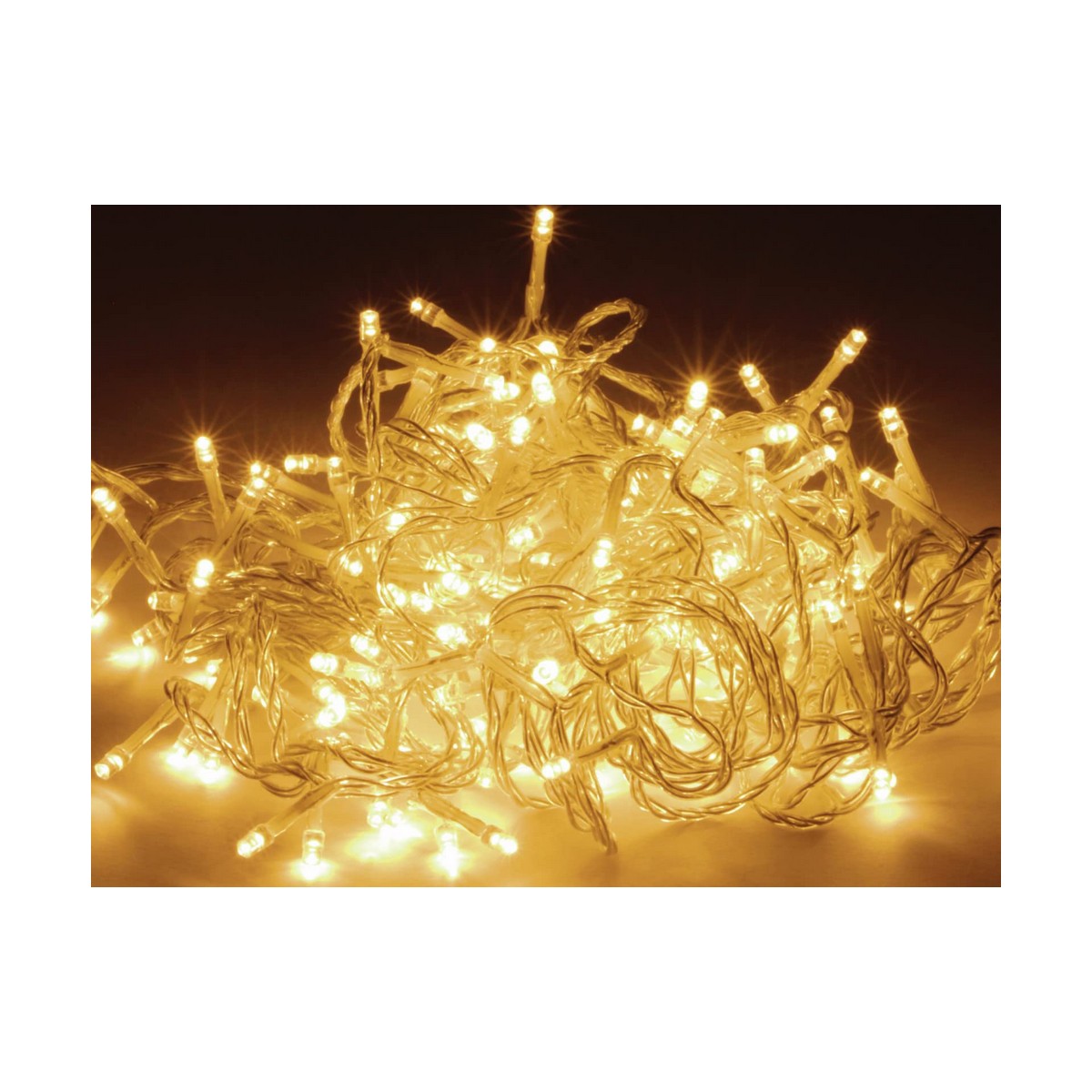 LED-krans Transparent Varmt ljus Varmvit 12 m Blommig - 5