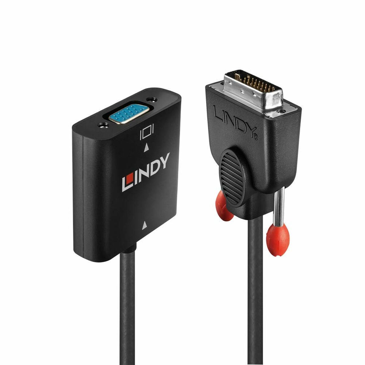 DVI-D till VGA Adapter LINDY Svart 10 cm