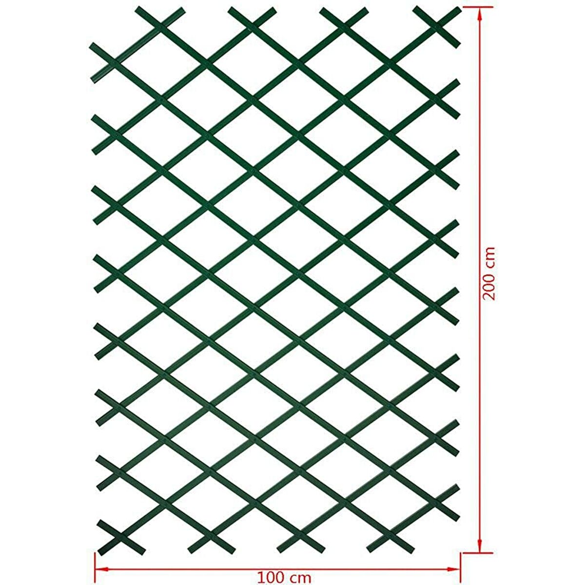 Gitter Nature Släppa Grön Plast 1 x 2 m - 6