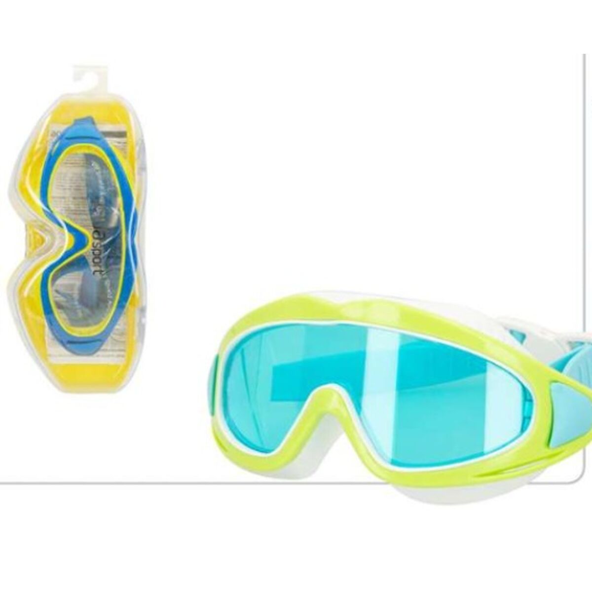 Dykmask AquaSport Pro Uv 2 Silikon Pojkar Immfritt system - 3