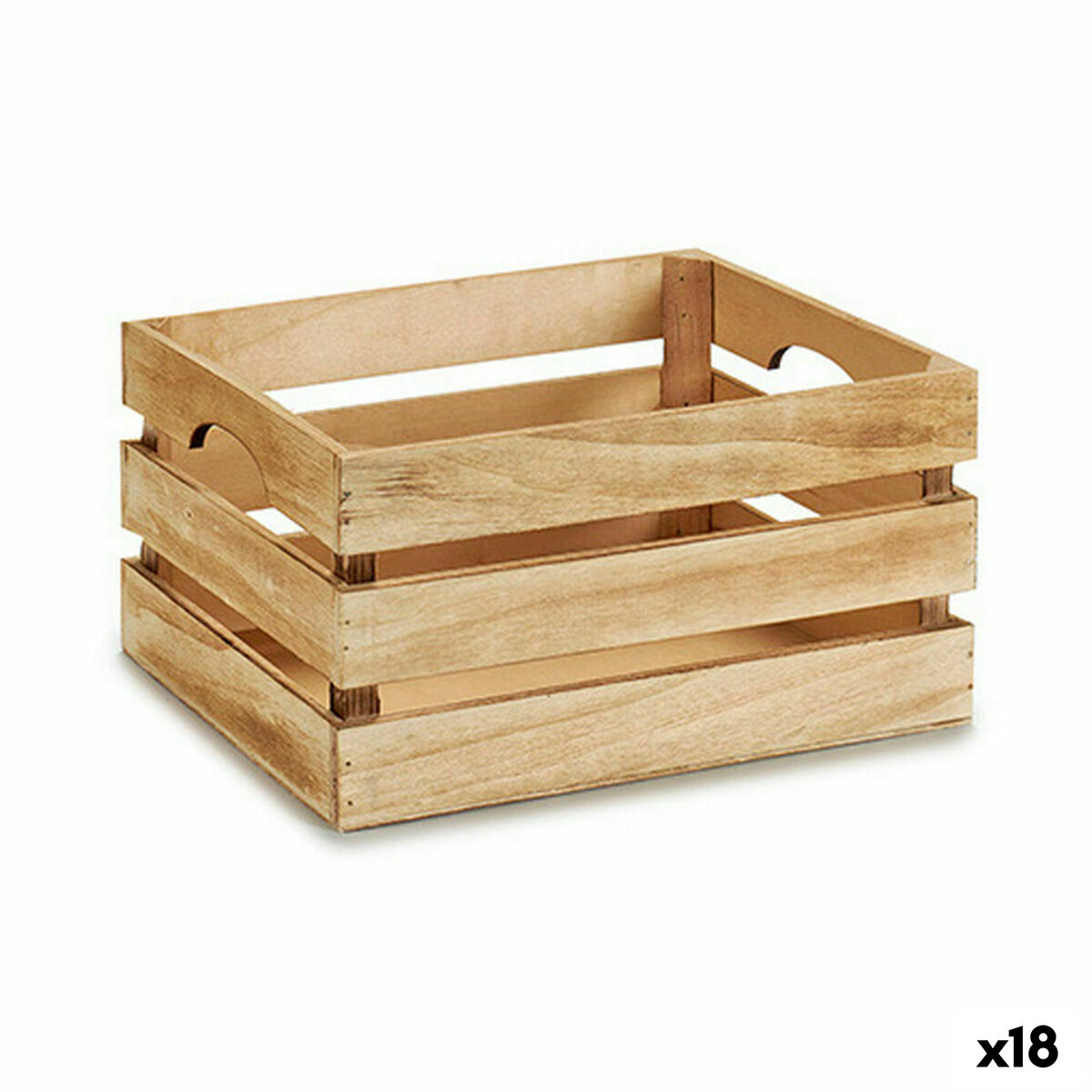 Dekorationslåda Gift Decor Brun Trä Poppel Poppelträ (18 antal)