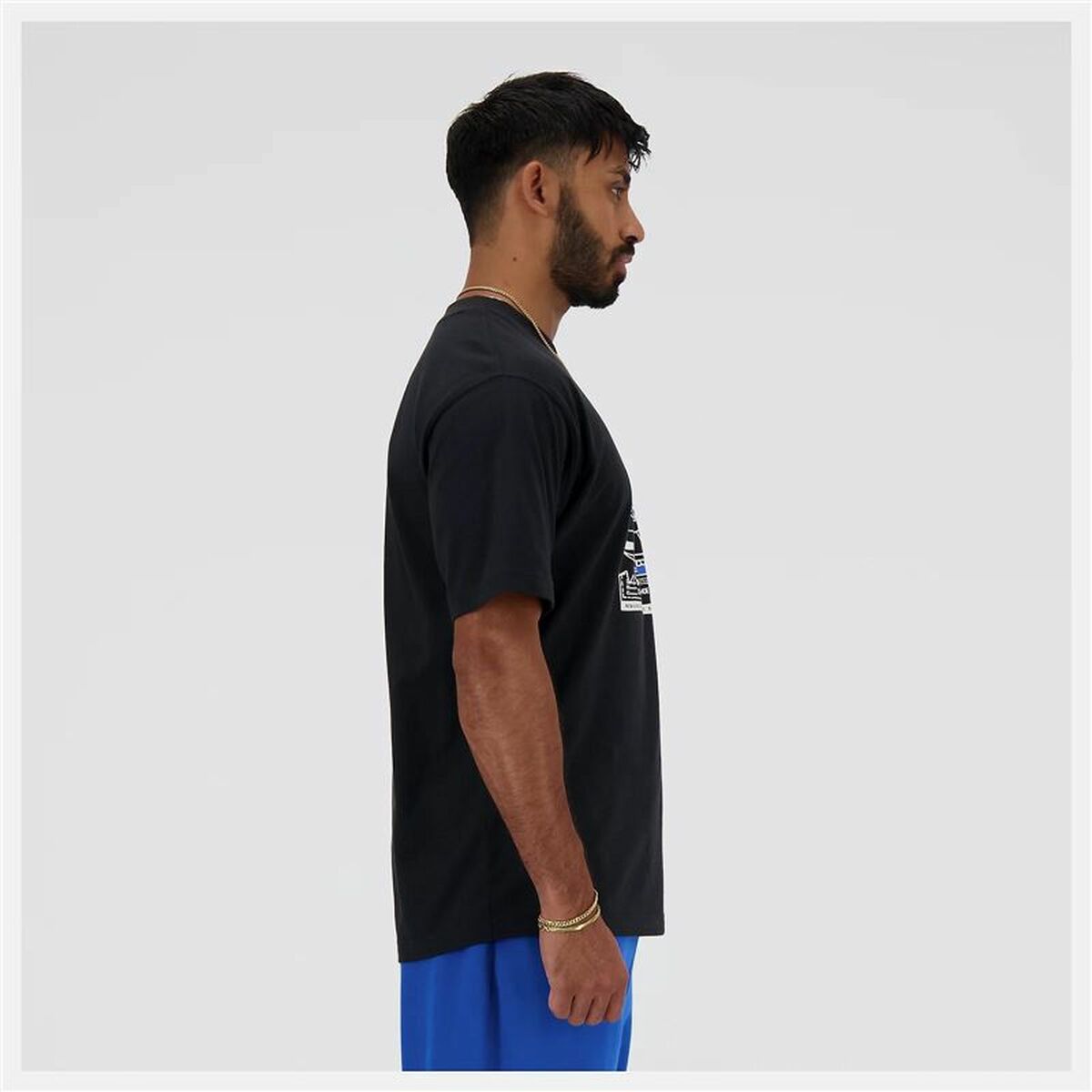 T-shirt med kortärm Herr New Balance SPORT ESSENTIALS MT41593 Svart (L) - 3