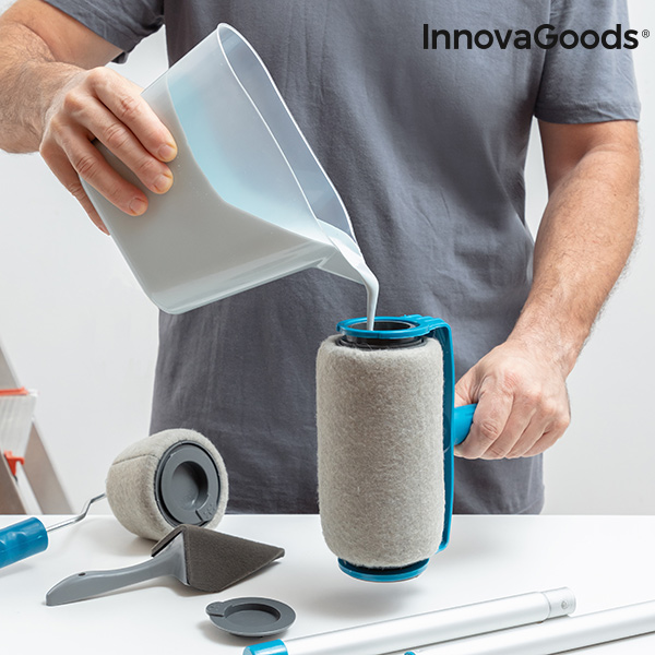 Set med påfyllningsbara färgrullar med droppstopp Roll'n'paint InnovaGoods 5 Delar - 3