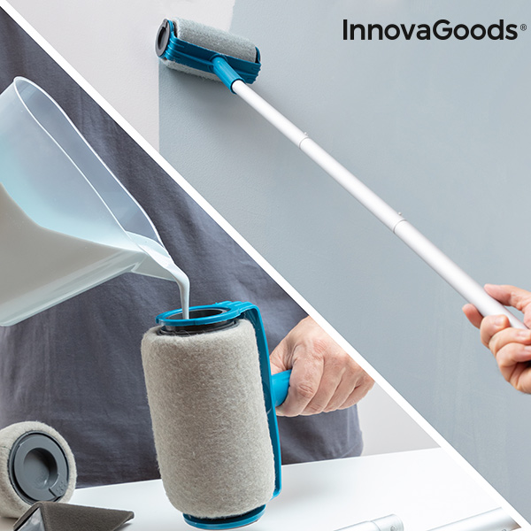 Set med påfyllningsbara färgrullar med droppstopp Roll'n'paint InnovaGoods 5 Delar