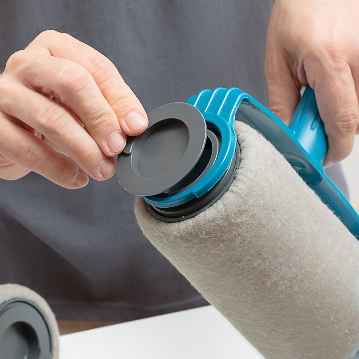 Set med påfyllningsbara färgrullar med droppstopp Roll'n'paint InnovaGoods 5 Delar - 41