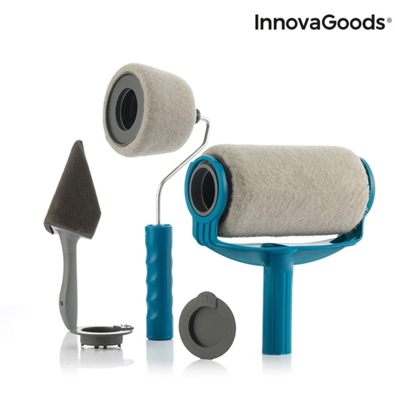 Set med påfyllningsbara färgrullar med droppstopp Roll'n'paint InnovaGoods 5 Delar - 13