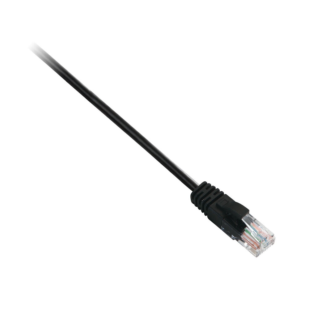 Nätkabel UTP Styv Kategori 6 V7 V7CAT6UTP-10M-BLK-1N Svart 10 m