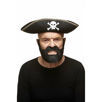 Falskt skägg My Other Me Svart One size Maskeraddräktsaccessoarer