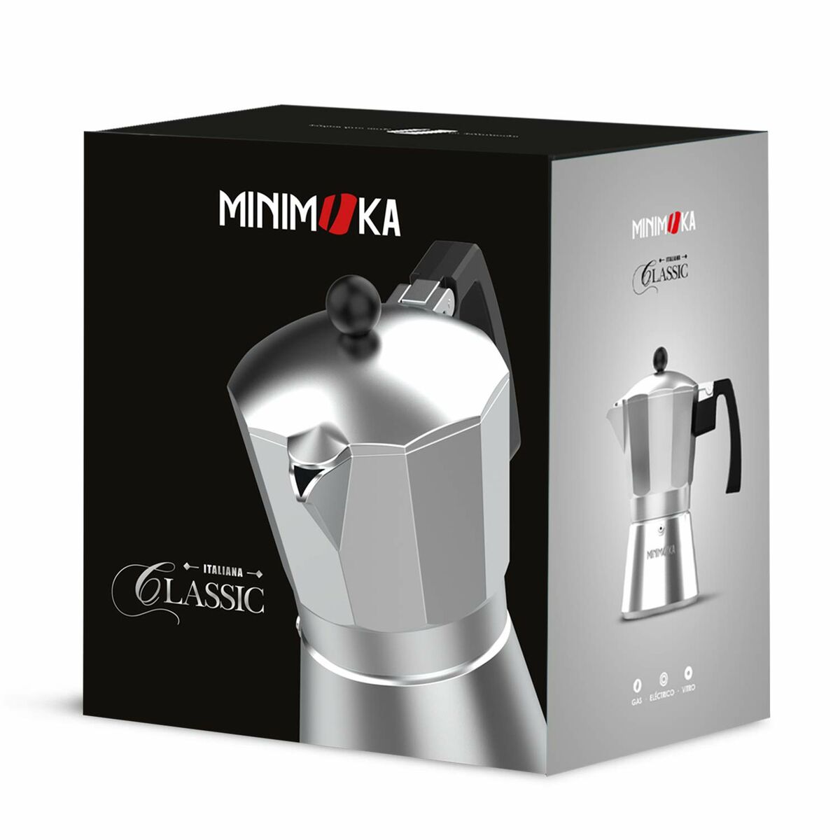 Italiensk Kaffepanna Taurus KCP9009 9T MINI MOKA Silvrig Aluminium (9 Koppar) - 5