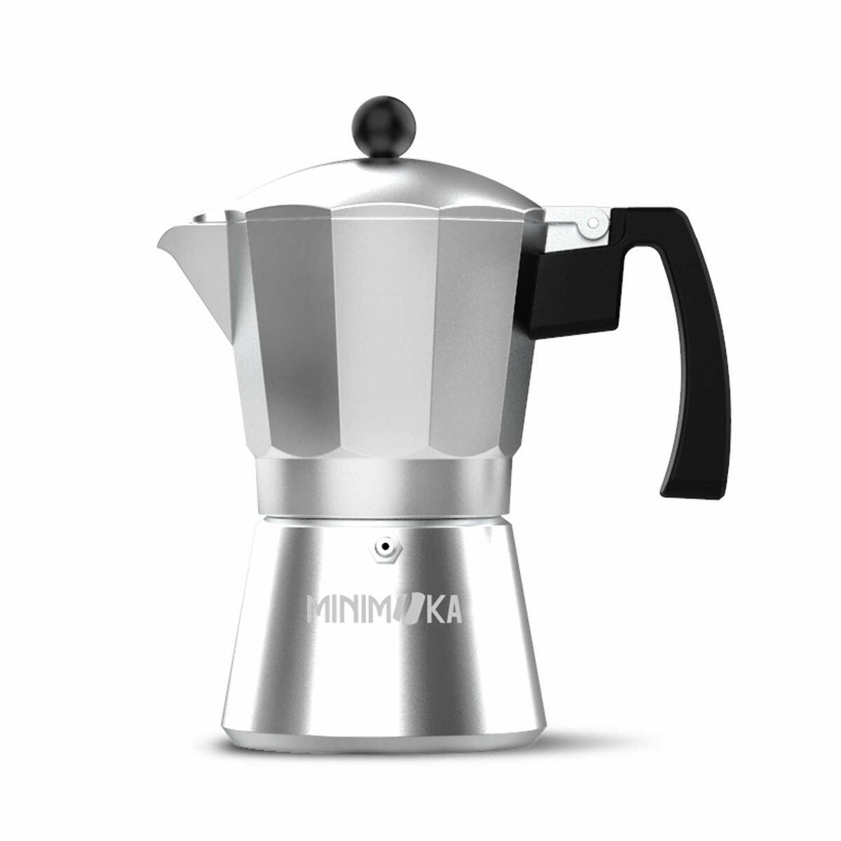 Italiensk Kaffepanna Taurus KCP9009 9T MINI MOKA Silvrig Aluminium (9 Koppar) - 4