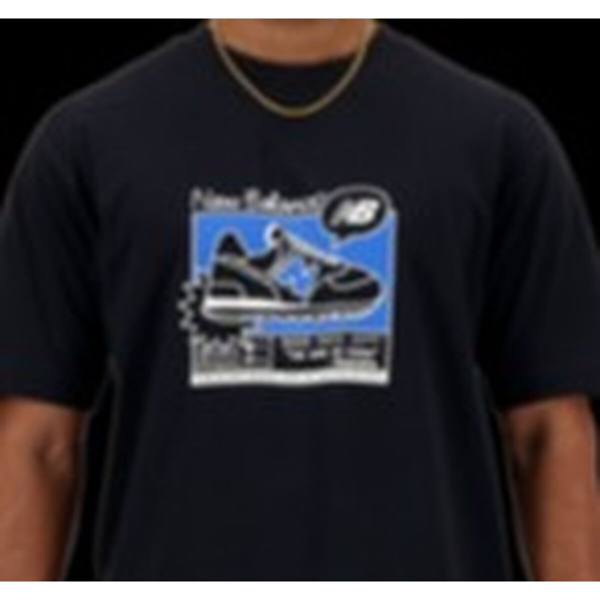 T-shirt med kortärm Herr New Balance SPORT ESSENTIALS MT41593 Svart (M)