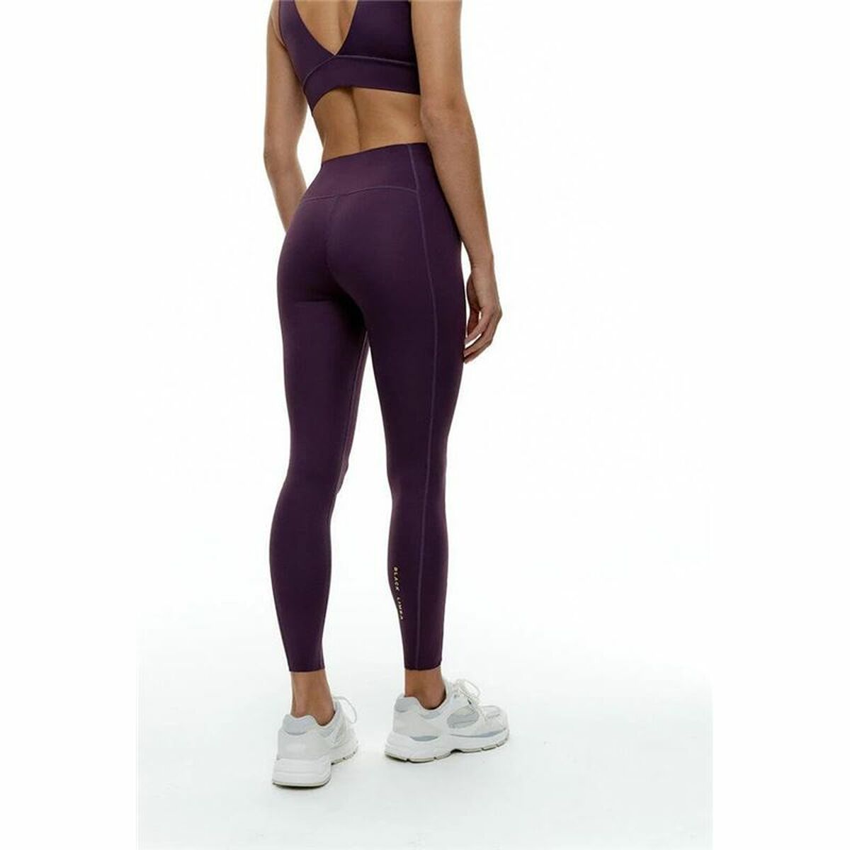 Sport-leggings, Dam Black Limba Curve Line - 4