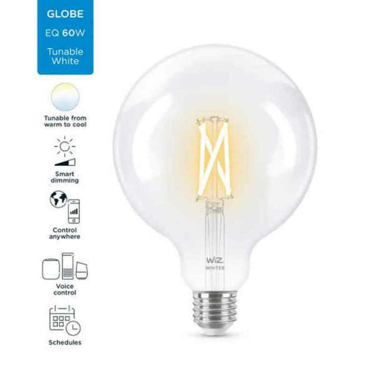 Smart-Lampa Ledkia G125 E27 - 3