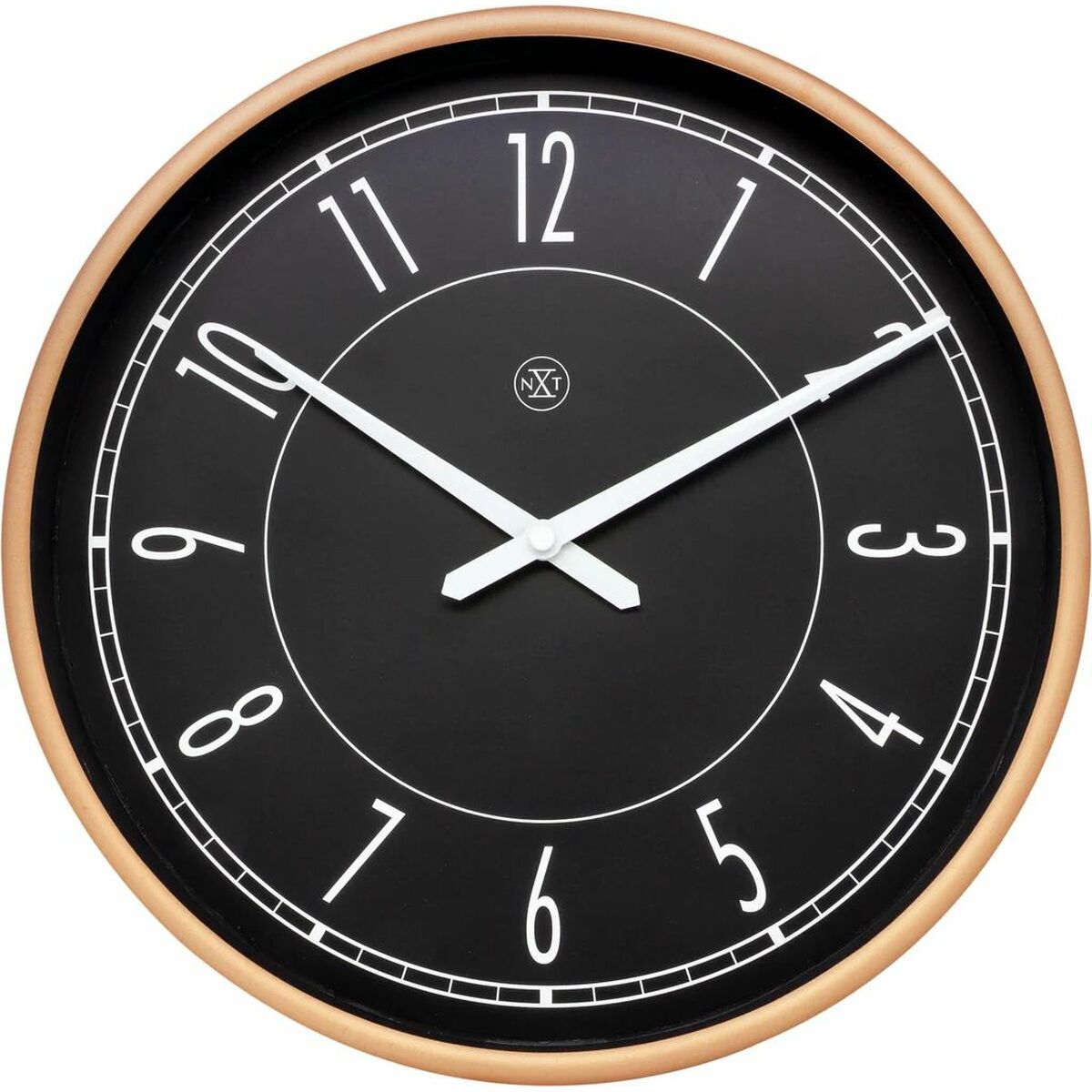 Väggklocka Nextime Svart Gyllene 30 cm