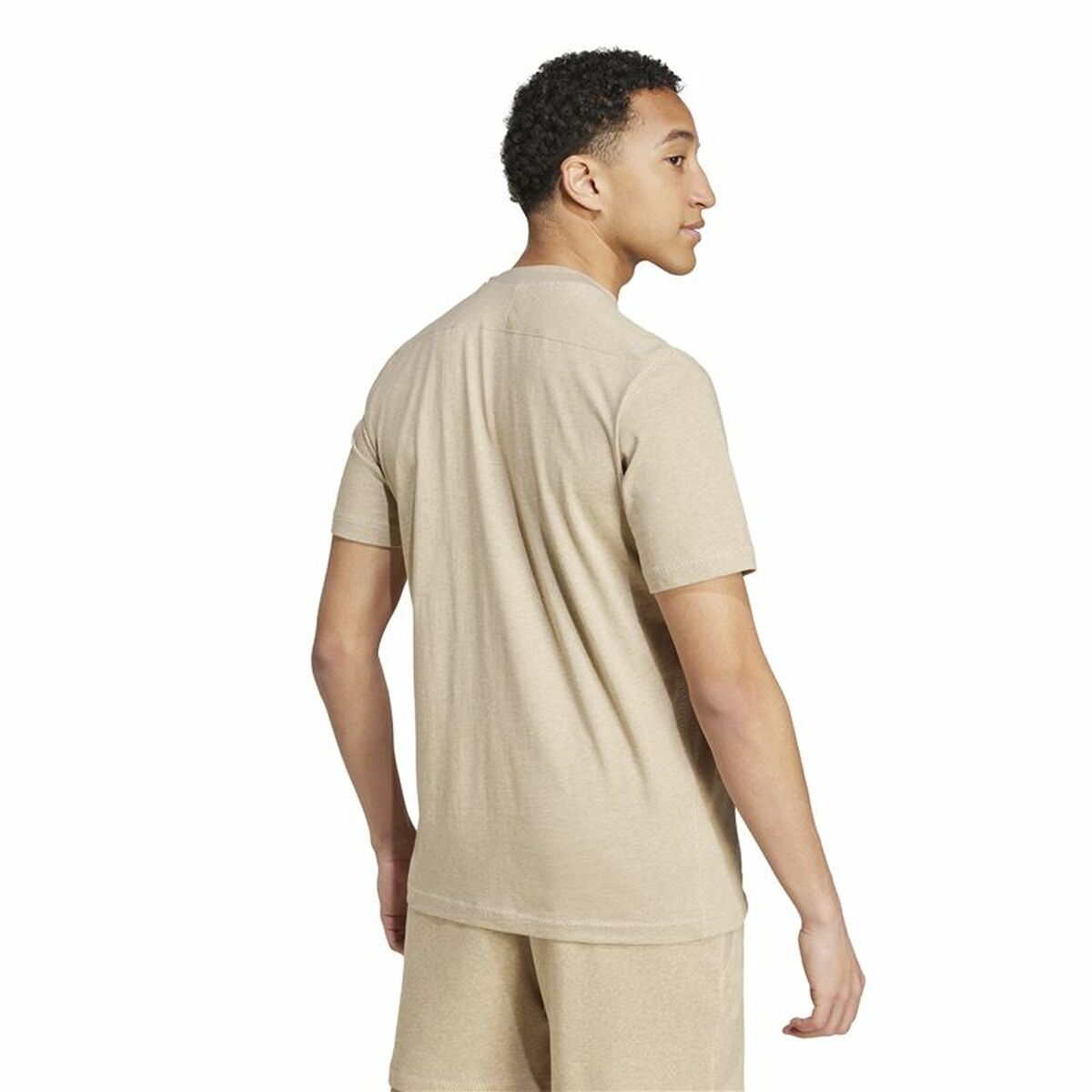 T-shirt med kortärm Herr Adidas Seasonal Essentials Melange Beige - 3