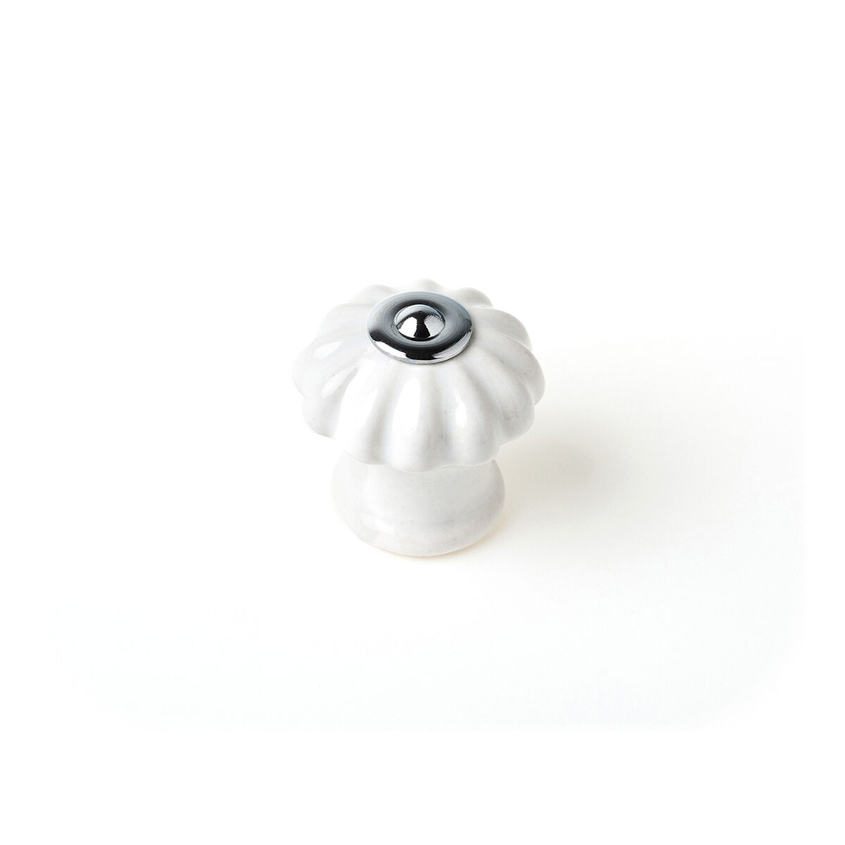 Dörrhandtag Rei e524 Vit Metall Ø 28 x 27 mm 4 Delar