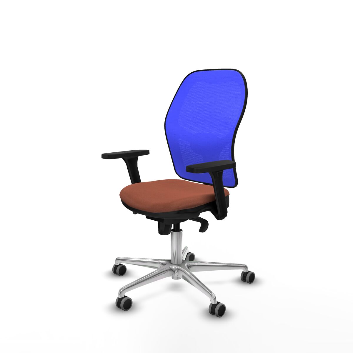 Kontorsstol Piqueras y Crespo 3D086G0 Blå Brun - 2