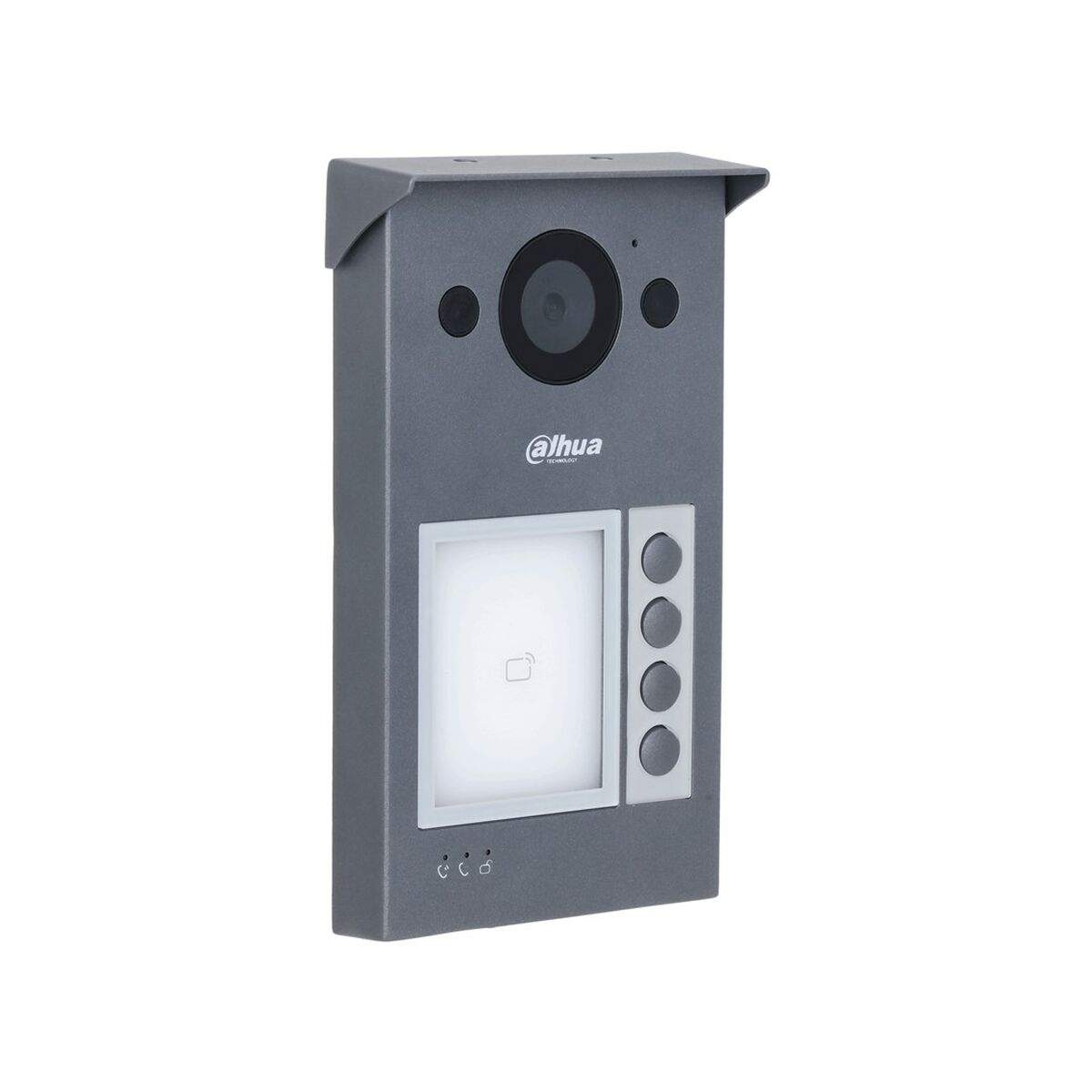 Smart interntelefon med video Dahua VTO3311Q-WP Grå Inte Metall Aluminium 1 Delar - 2
