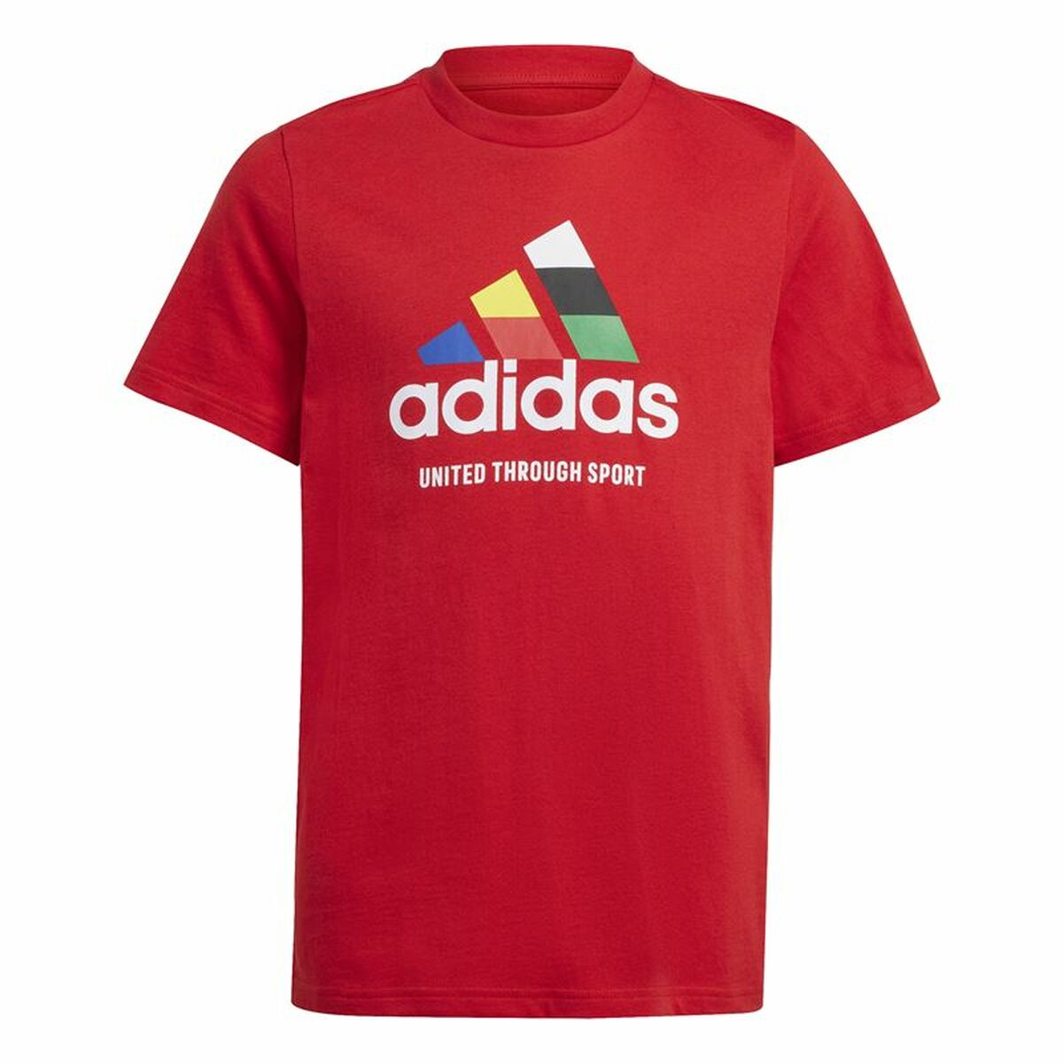 T-shirt med kortärm Unisex Adidas Tiro Nations Pack Graphic Röd