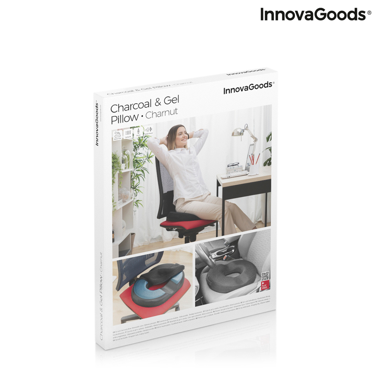 Gel- och bambukolkudde med avtagbart lock Charnut InnovaGoods - 2