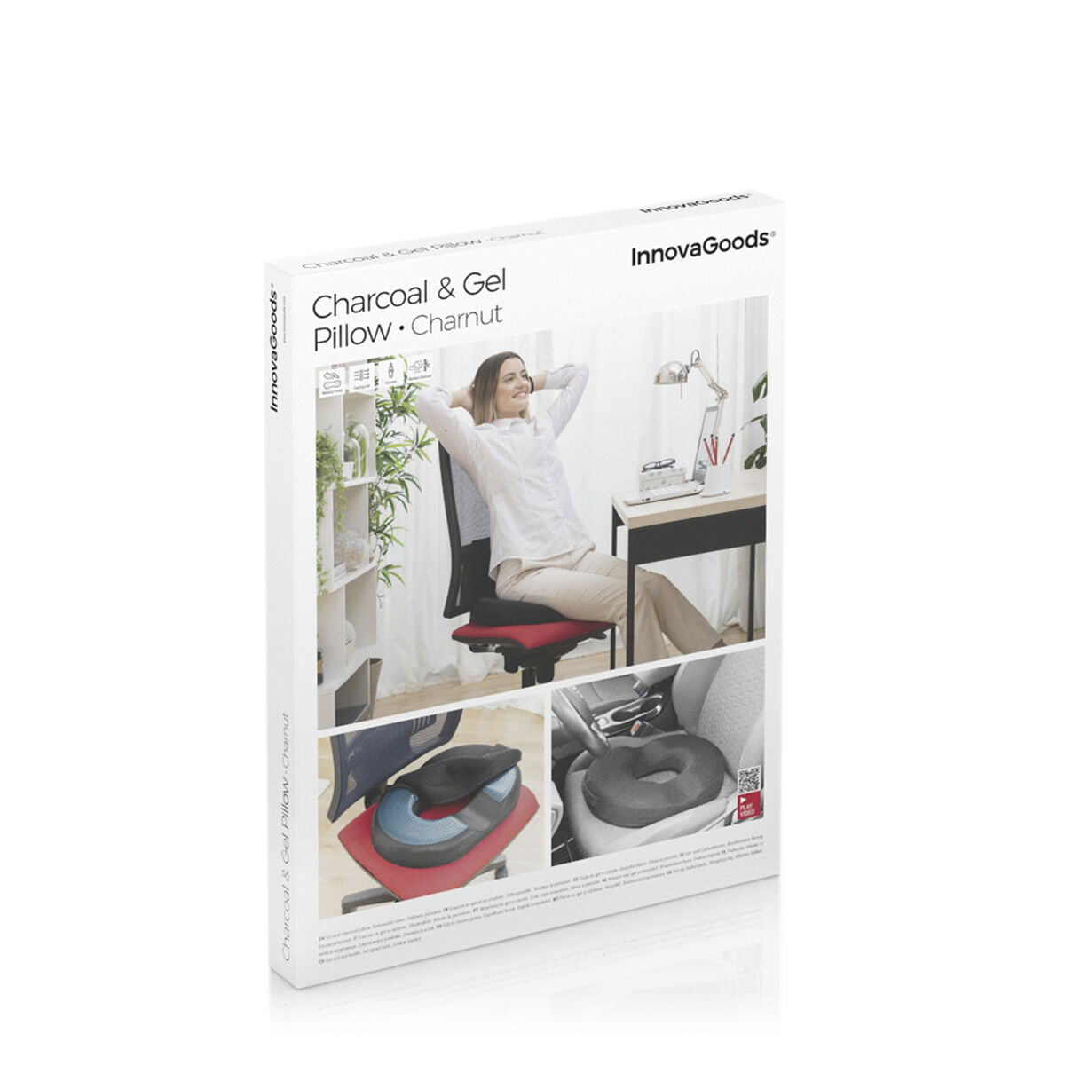 Gel- och bambukolkudde med avtagbart lock Charnut InnovaGoods - 5