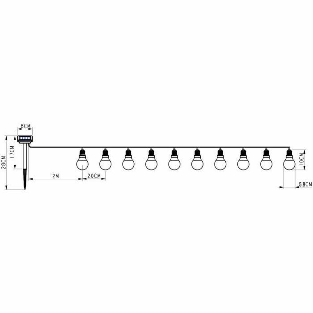 LED-krans Galix Sol - 2
