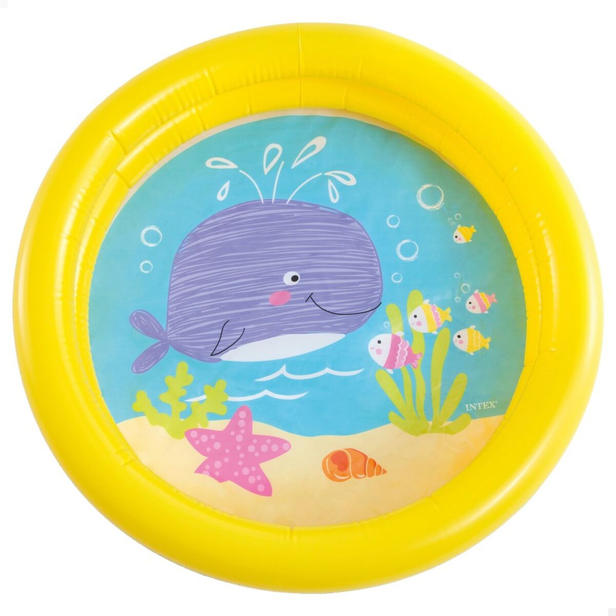 Uppblåsbar plaskpool för barn Intex Bläckfisk 17 L 61 x 15 x 61 cm Purpur (36 antal) - 4