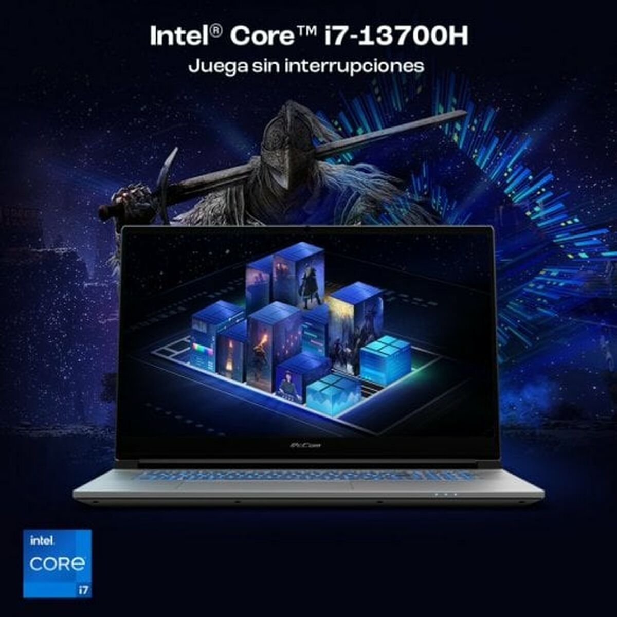 Bärbar dator PcCom Revolt 4060 17,3" Intel Core i7-13700H 32 GB RAM 500 GB SSD Nvidia Geforce RTX 4060 - 7