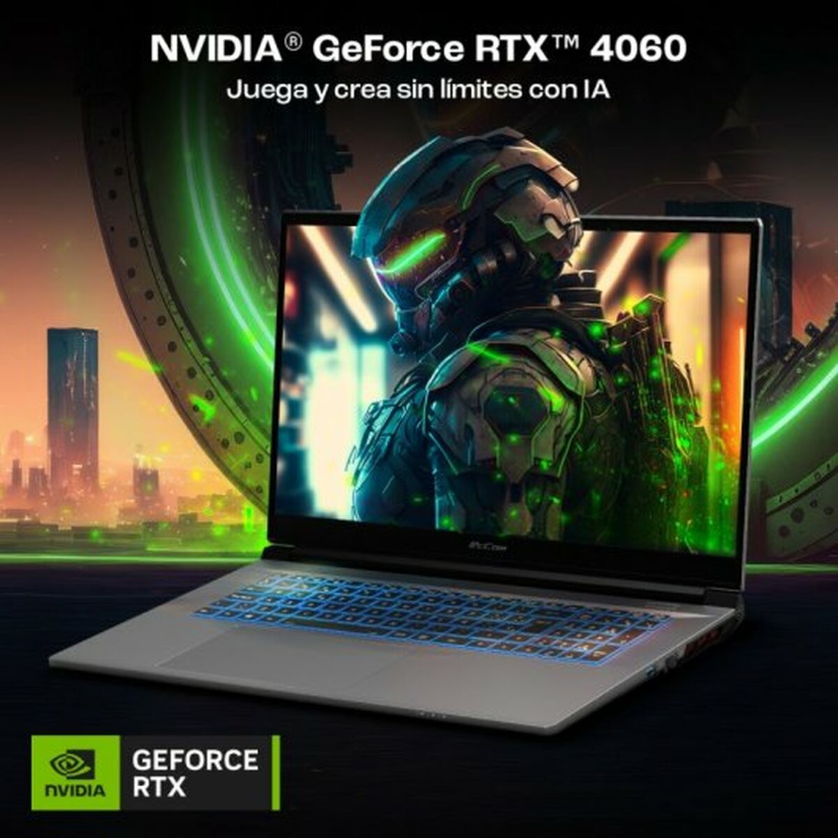 Bärbar dator PcCom Revolt 4060 17,3" Intel Core i7-13700H 32 GB RAM 500 GB SSD Nvidia Geforce RTX 4060 - 8