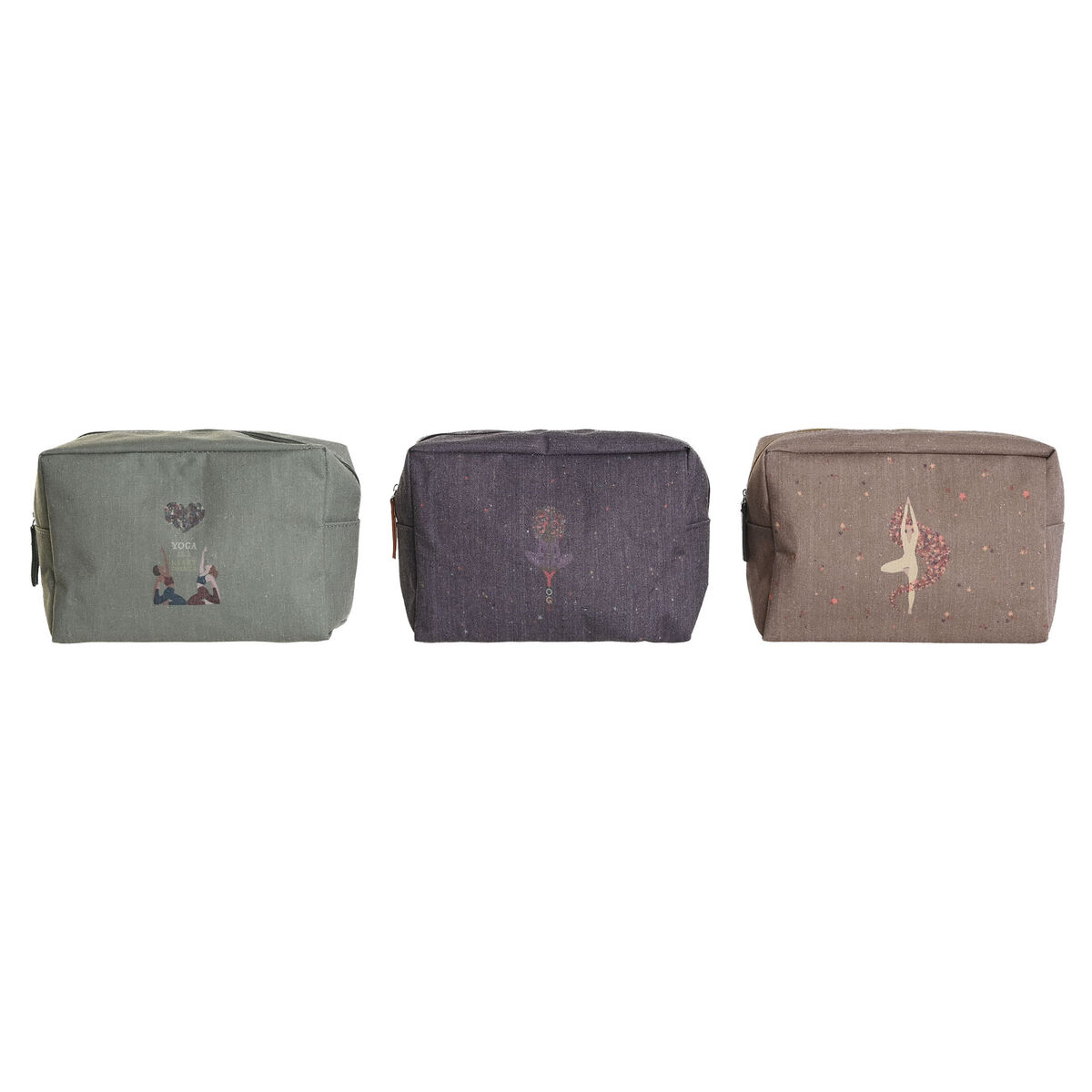 Resenecessär DKD Home Decor Brun Grön Bordeaux 20 x 8 x 14 cm - 2