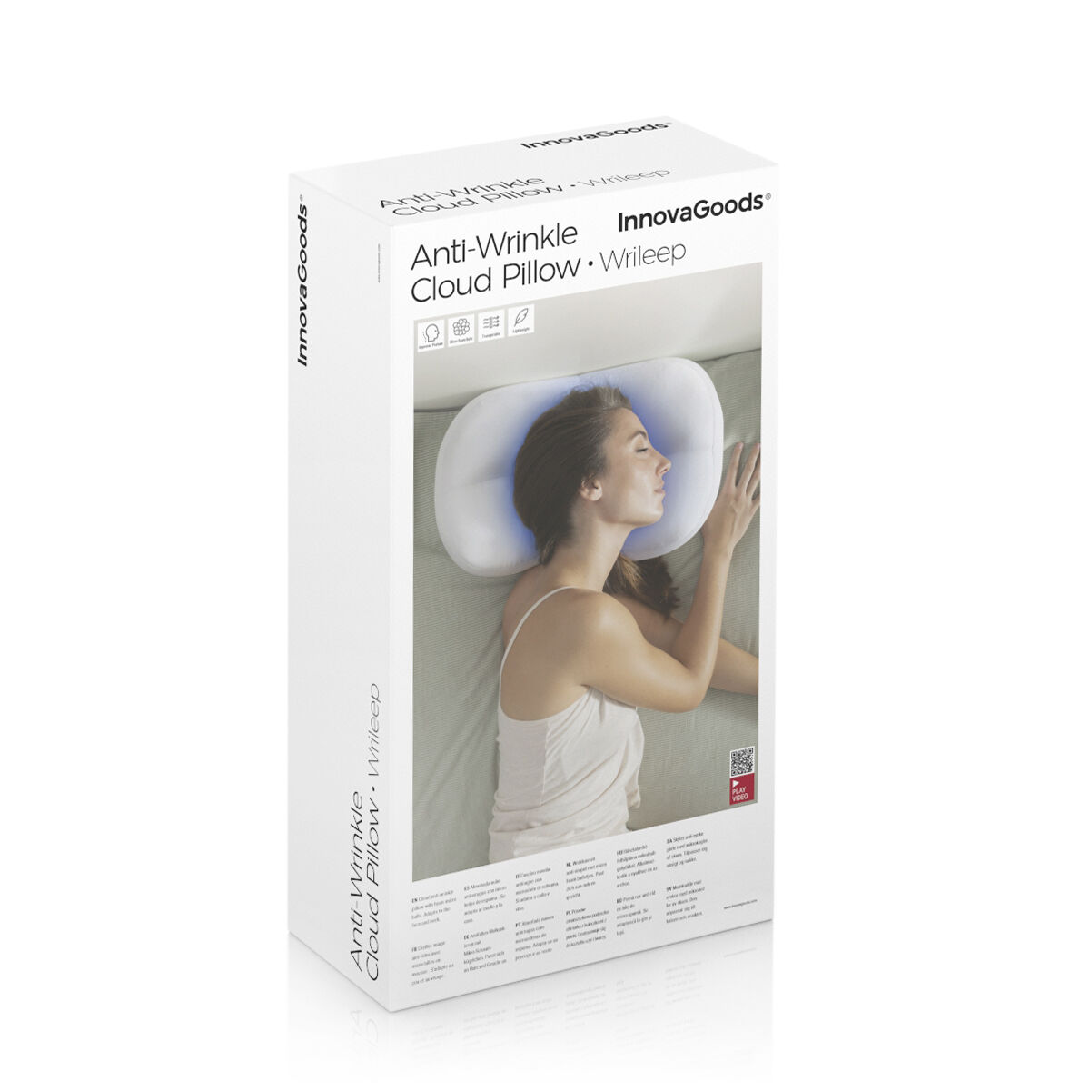 Molnformad Anti-rynkkudde i 3D Wrileep InnovaGoods - 9