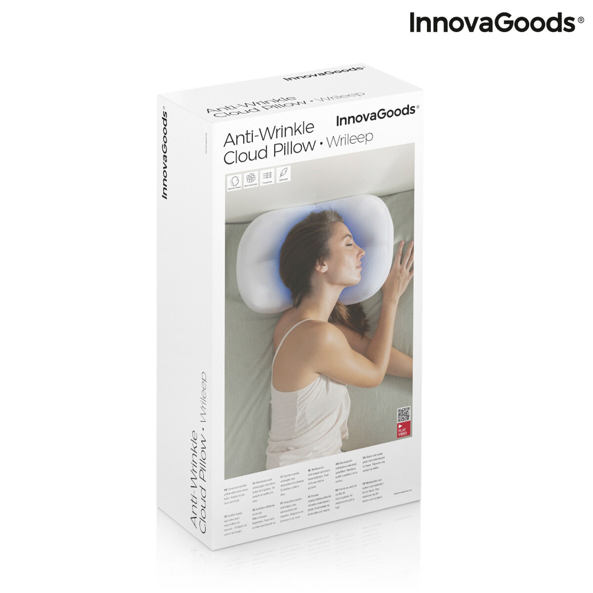 Molnformad Anti-rynkkudde i 3D Wrileep InnovaGoods - 2