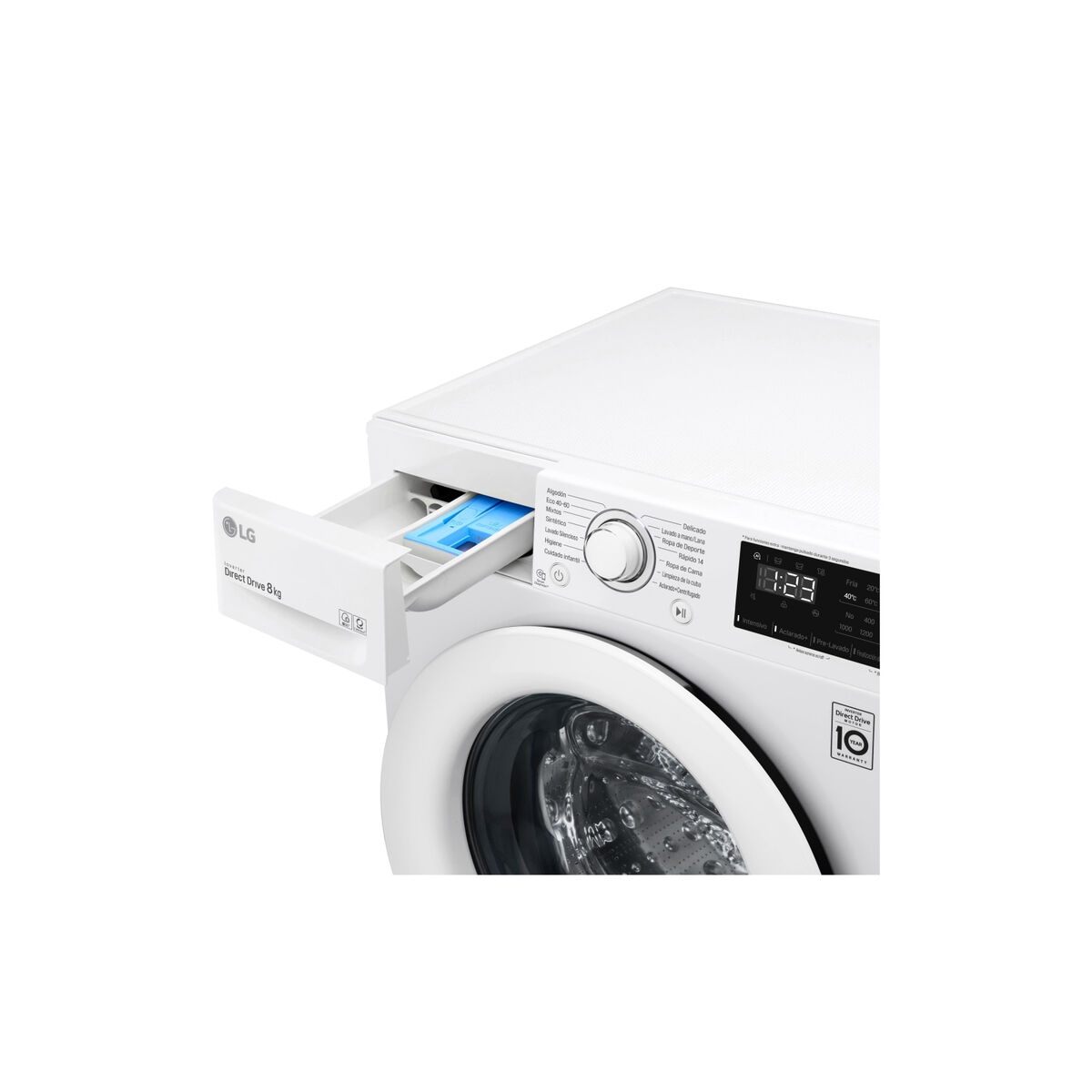 Tvättmaskin LG F4WV3008N3W 1400 rpm 8 kg - 16