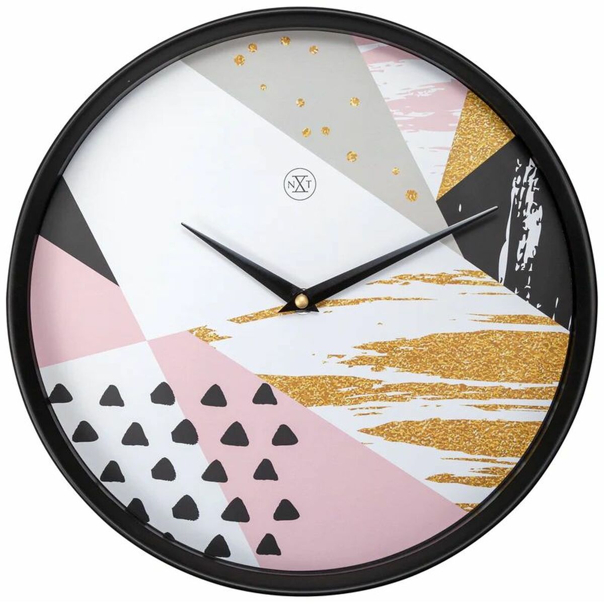 Väggklocka Nextime Svart Multicolour 30 cm