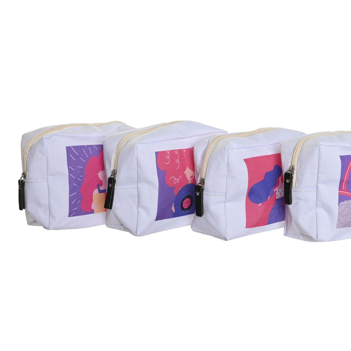 Resenecessär DKD Home Decor Vit polialgodon 15 x 6 x 12 cm (4 antal) - 3