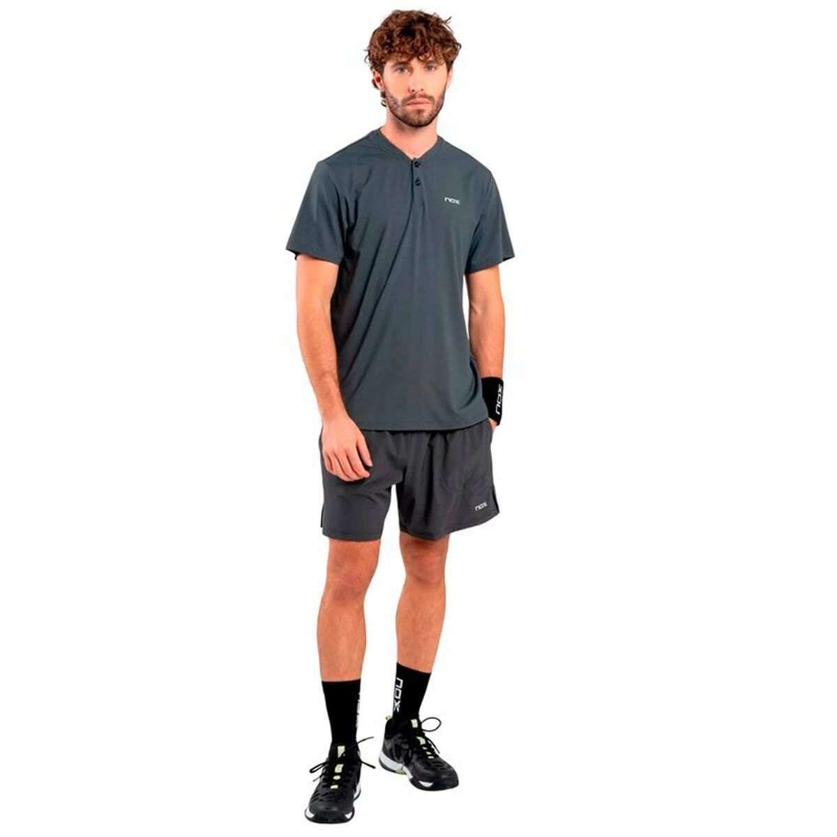 Sportshorts för män Nox Pro Charcoal Gris Mörkgrå - 3