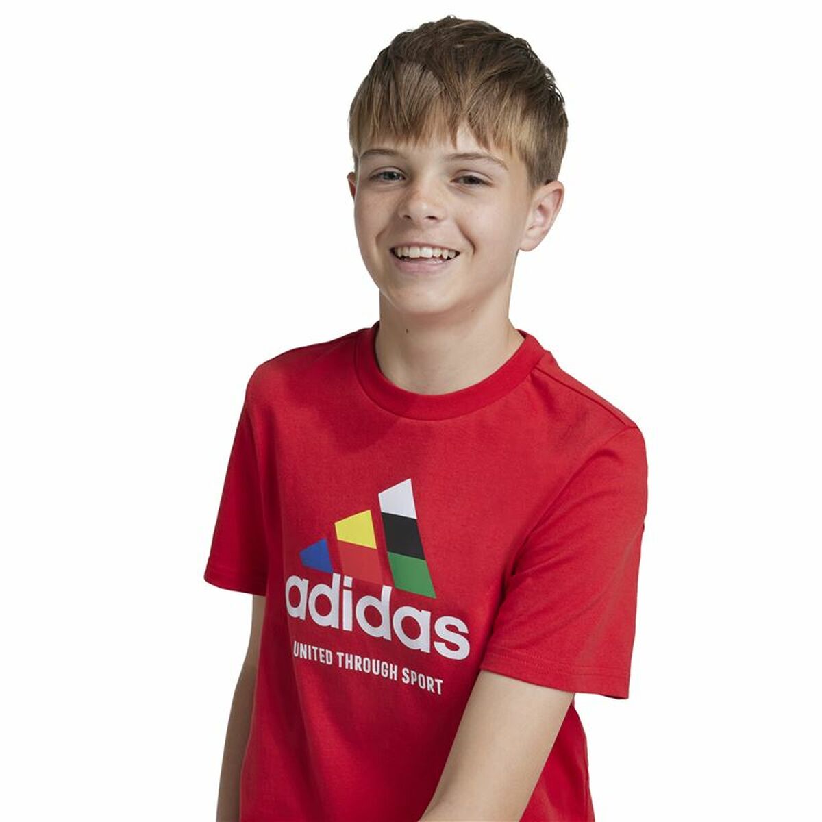 T-shirt med kortärm Unisex Adidas Tiro Nations Pack Graphic Röd - 3