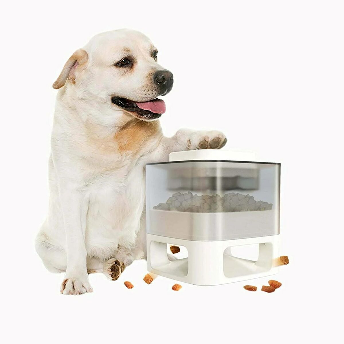 Hundmatare Doggy Village Auto-Buffet Vit ABS 50 x 28 x 50 cm - 3
