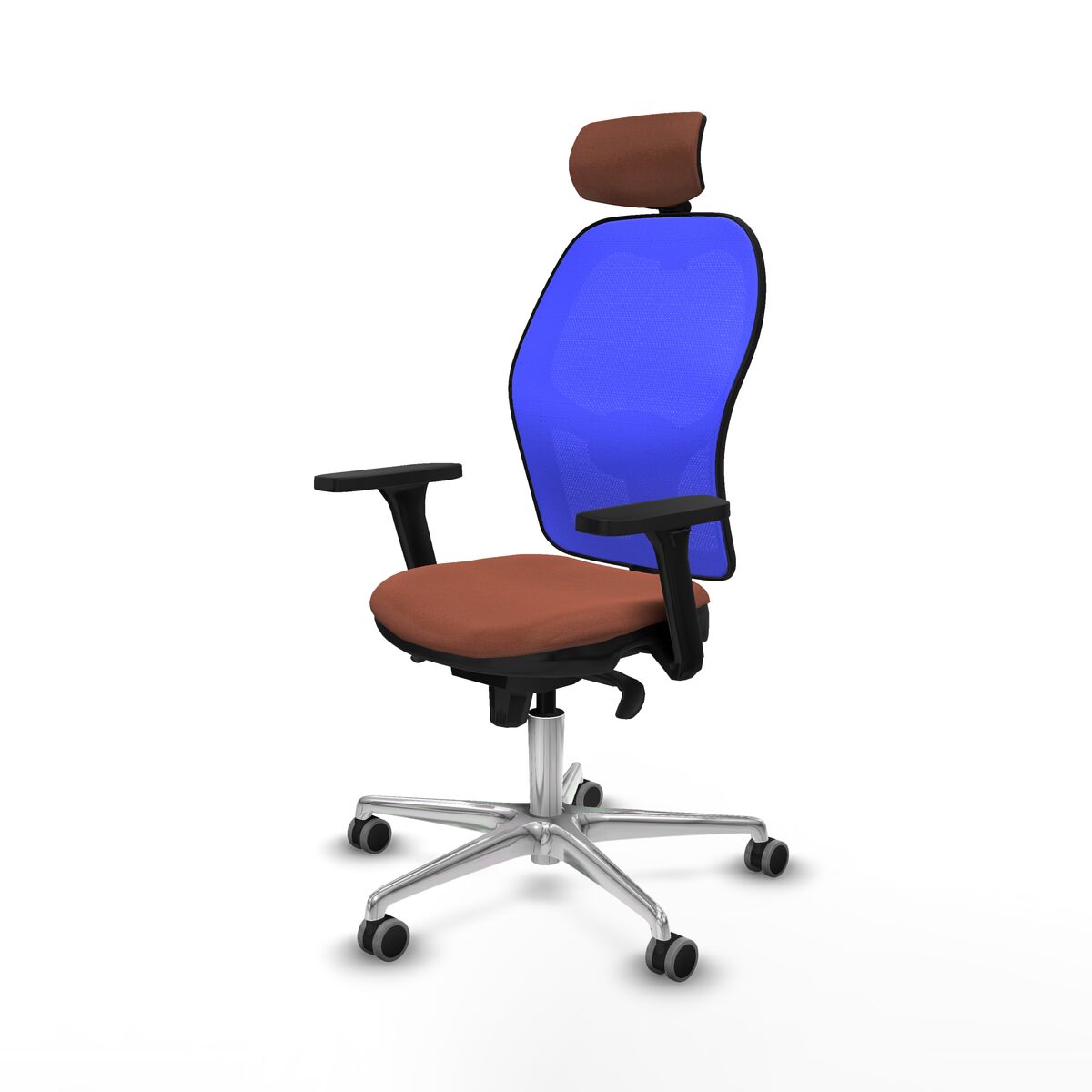Kontorsstol Piqueras y Crespo 3D086G2 Blå Brun - 2