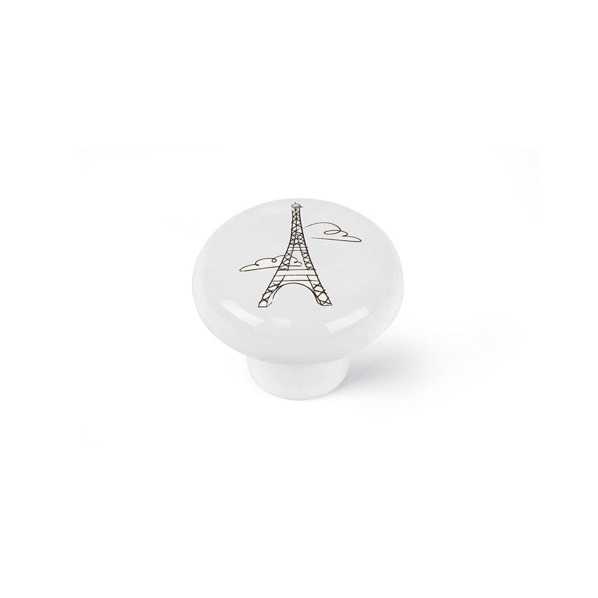 Dörrhandtag Rei e816 Vit Porslin Illustrerad Ø 40 x 31 mm 4 Delar