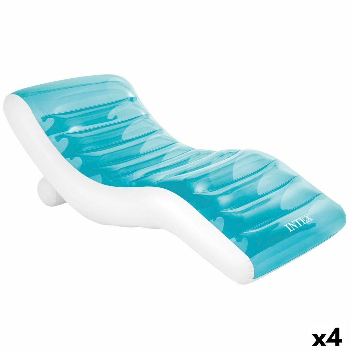 Uppblåsbar solstol Intex Blå 191 x 67 x 89 cm (4 antal) - 8