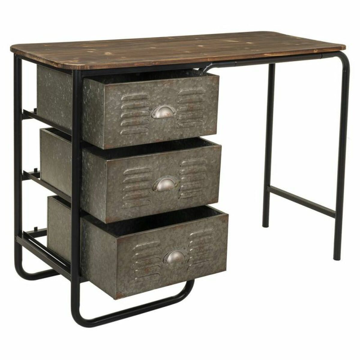 Skrivbord Alexandra House Living Brun Trä Metall 42 x 79 x 104 cm - 3
