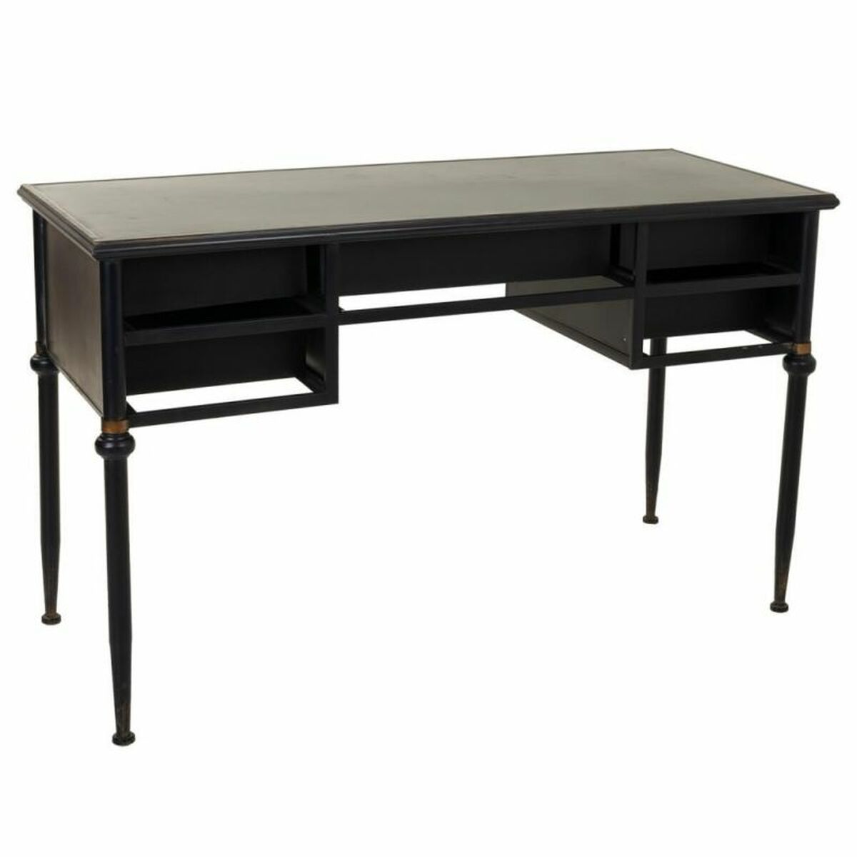 Skrivbord Alexandra House Living Svart Metall 75 x 75 x 122 cm - 6