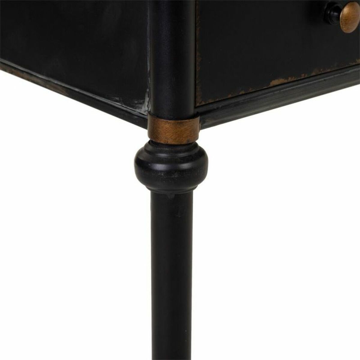 Skrivbord Alexandra House Living Svart Metall 75 x 75 x 122 cm - 8