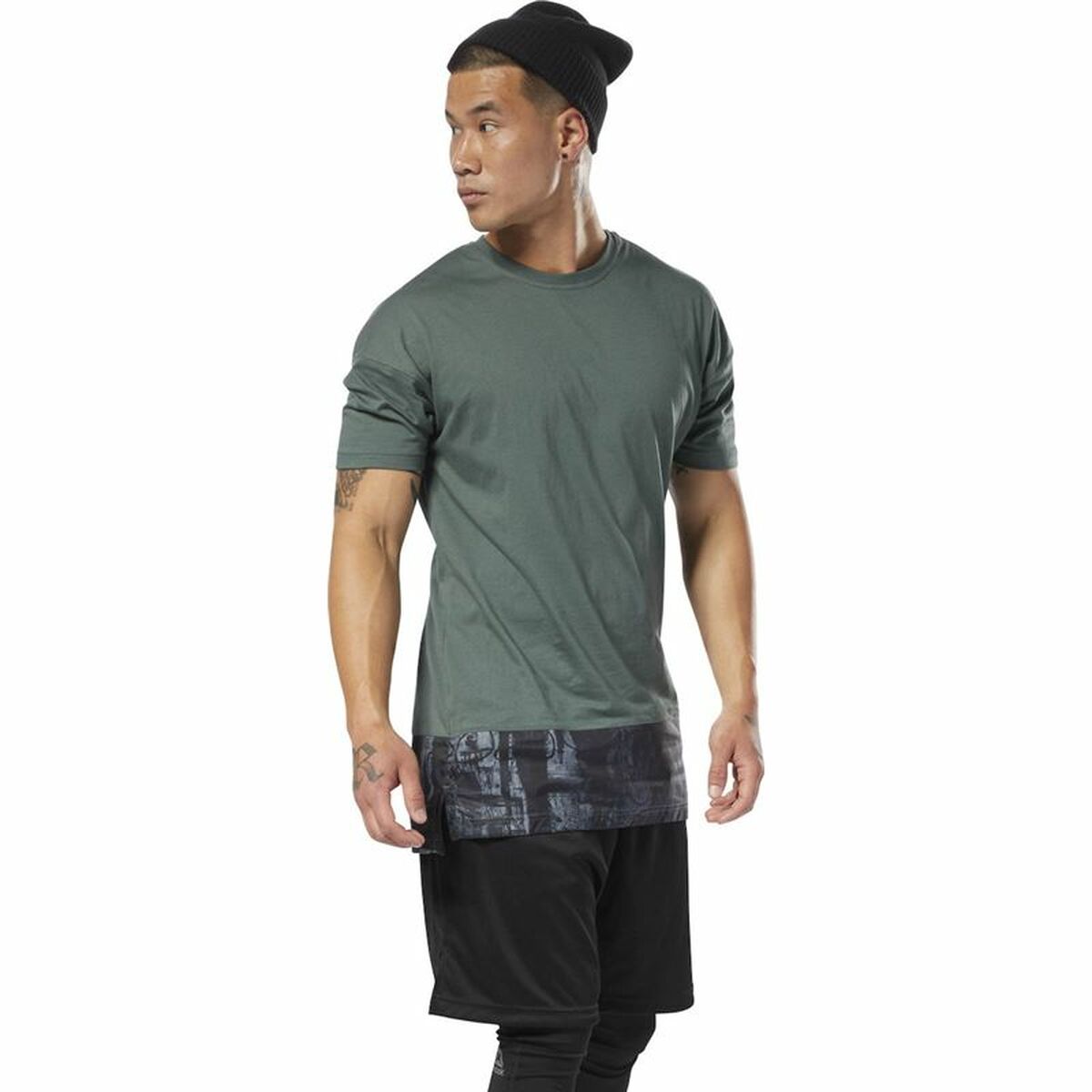 T-shirt med kortärm Herr Reebok Essentials  Grön - 7
