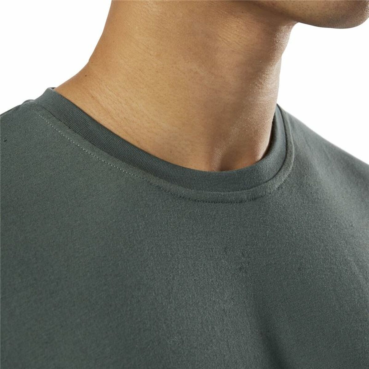 T-shirt med kortärm Herr Reebok Essentials  Grön - 5