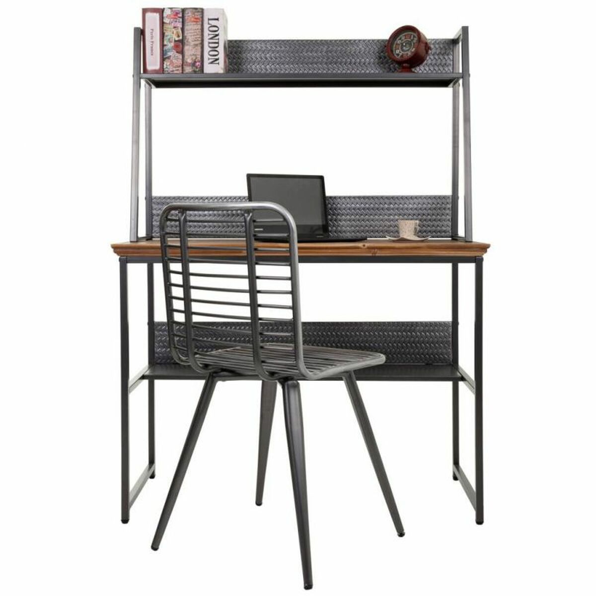 Skrivbord Alexandra House Living Brun Trä Metall 47 x 141 x 103 cm - 3